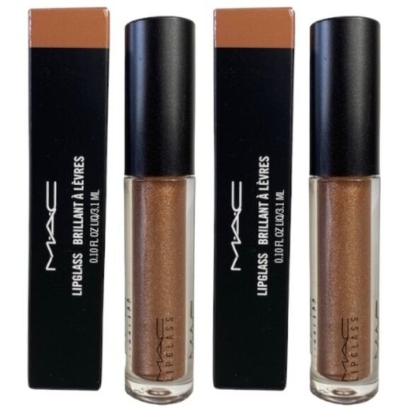 MAC Cosmetics Other - 2 units - MAC Lipglass Oh Baby Lip Gloss Gold Bronze Glitter